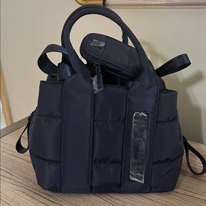 NWT STEVE MADDEN BBANDO SATCHEL CROSSBODY BAG W AIRPOD CASE NAVY